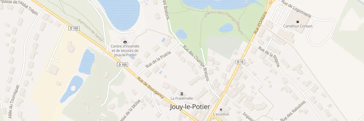 Plan du 151 Rue des Champs Bretons à Jouy-le-Potier