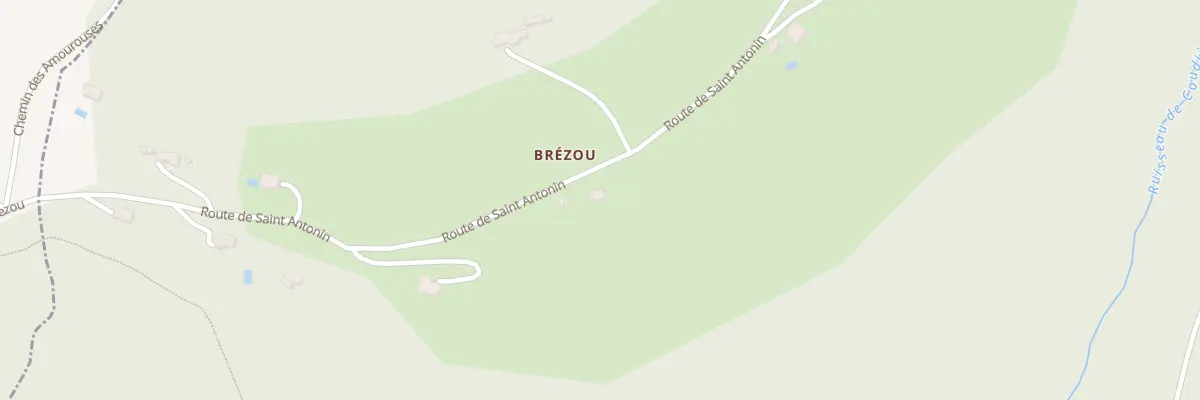 Plan du 5128 Brezou à Féneyrols
