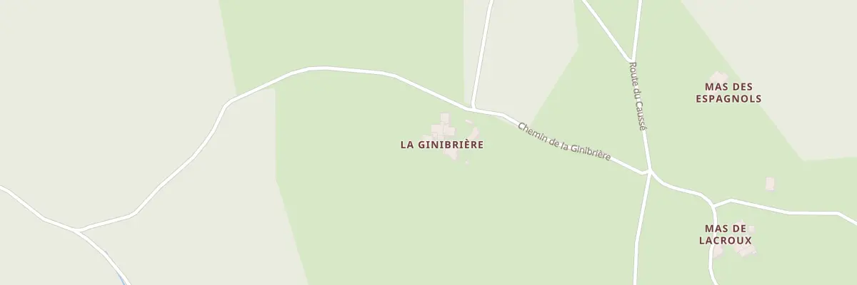 Plan du 183 Che de la Ginibrière à Saint-Beauzile