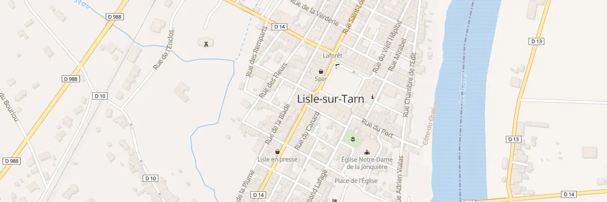Plan du 6 Rue Etienne Compayre à Lisle-sur-Tarn