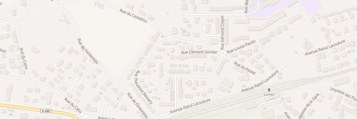 Plan du 45 Rue Clément Gontier à Lavaur