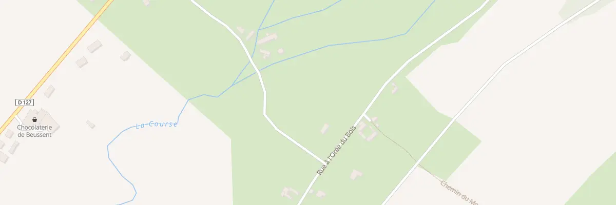 Plan du 89 Rue à l’Orée du Bois à Beussent