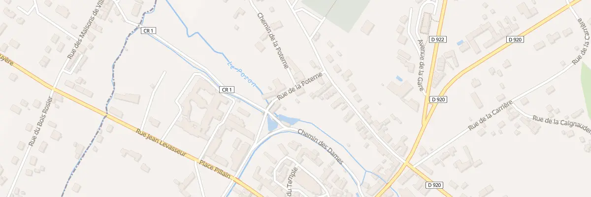 Plan du 4 Rue de la Poterne à Vatan