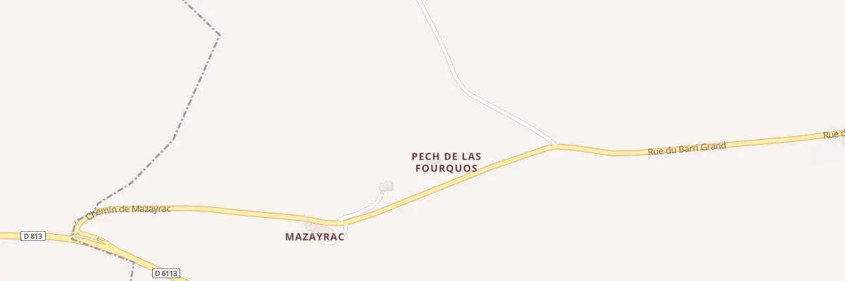 Plan du 153 Pech de Las Fourquos à Montferrand