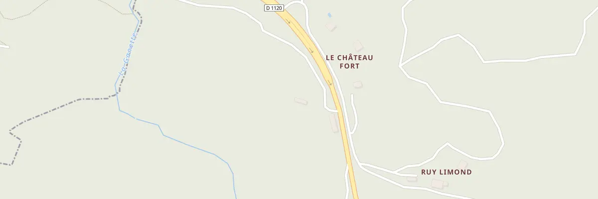 Plan du 2 Chateau Fort à Ladignac-sur-Rondelles