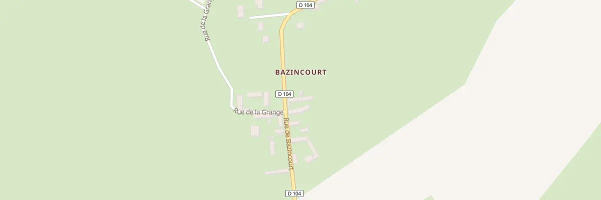 Plan du 10 Rue de Bazincourt à Hannaches