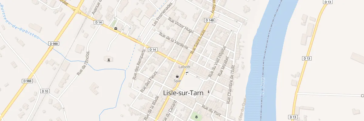 Plan du 1B Rue Saint-Louis à Lisle-sur-Tarn