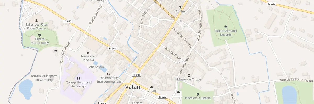Plan du 63 Gr Grande Rue à Vatan