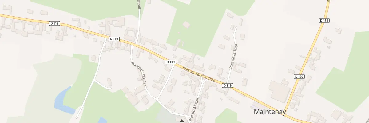 Plan du 51 Rue du Val d’Authie à Maintenay