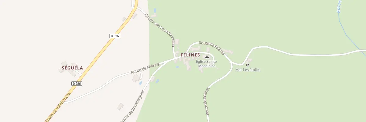 Plan du 5597 Felines à Caylus