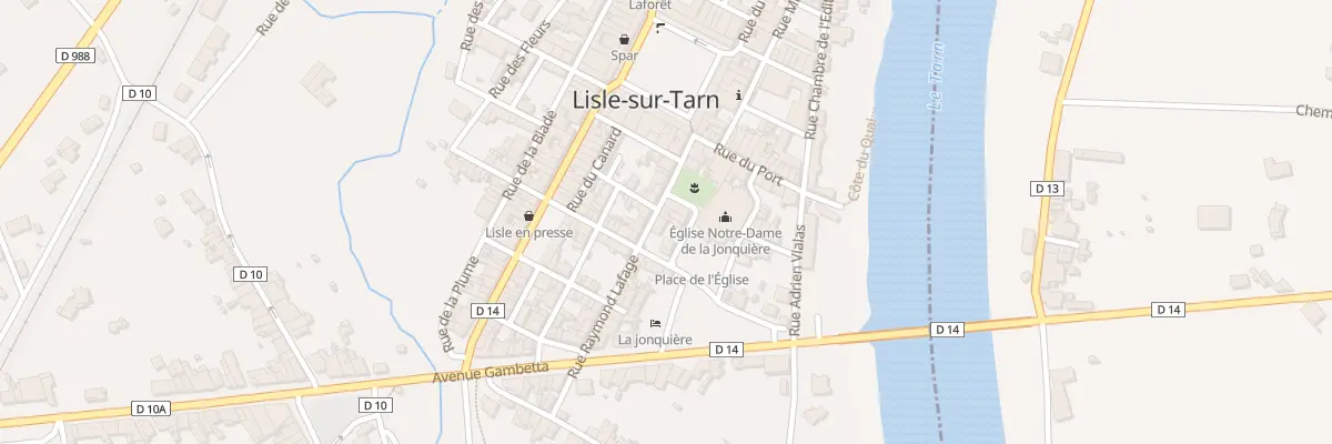 Plan du 4 Pl de l’Eglise à Lisle-sur-Tarn