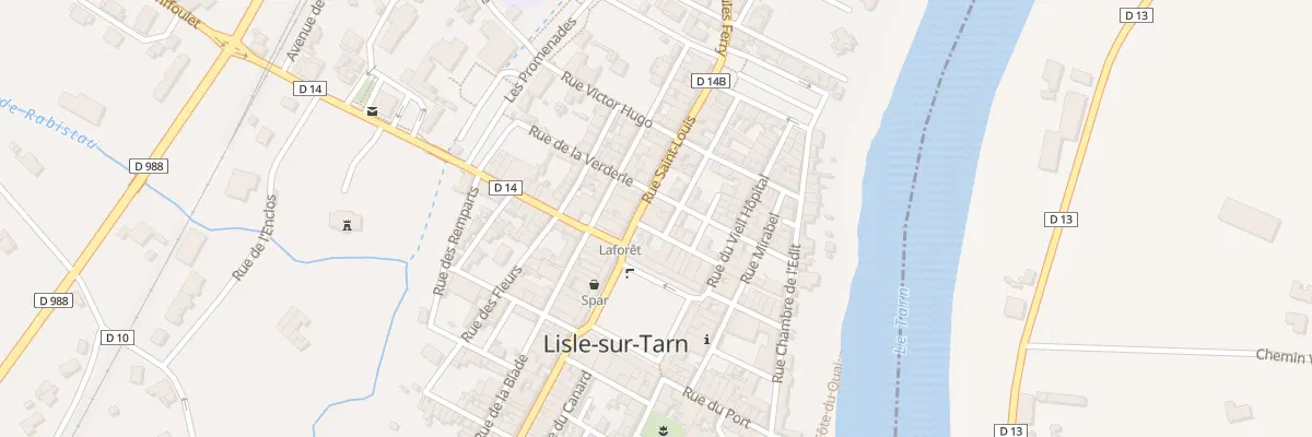 Plan du 1 Rue Fontainebleau à Lisle-sur-Tarn