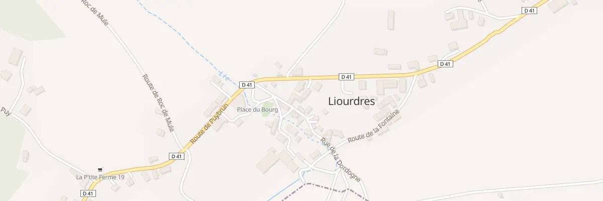 Plan du 5040 Le Bourg à Liourdres