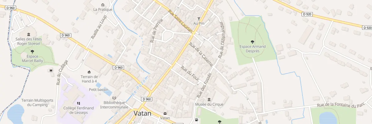 Plan du 55 Gr Grande Rue à Vatan