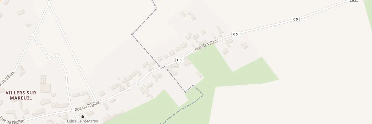 Plan du 3 Rue de Villers à Mareuil-Caubert