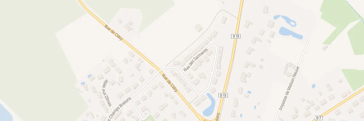 Plan du 290 Rue des Sarments à Jouy-le-Potier