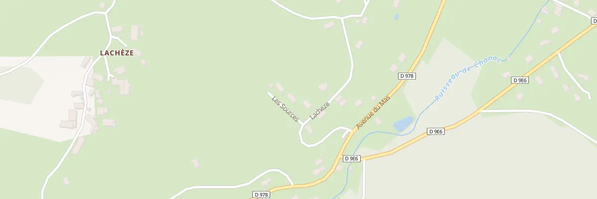Plan du 3 Les Sources à Chanac-les-Mines
