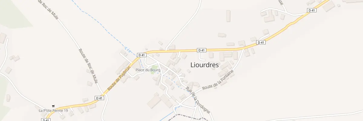 Plan du 5020 Le Bourg à Liourdres