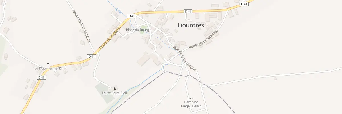 Plan du 161 Rue de la Dordogne à Liourdres