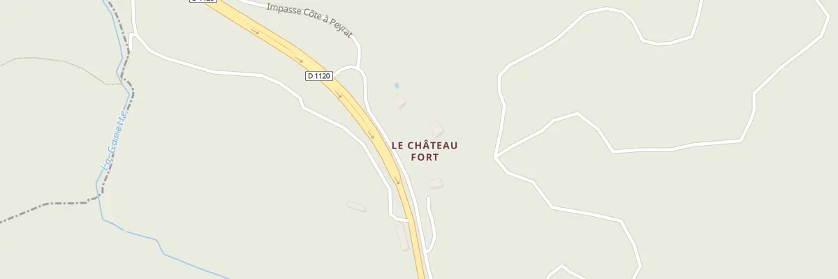 Plan du 3 Chateau Fort à Ladignac-sur-Rondelles