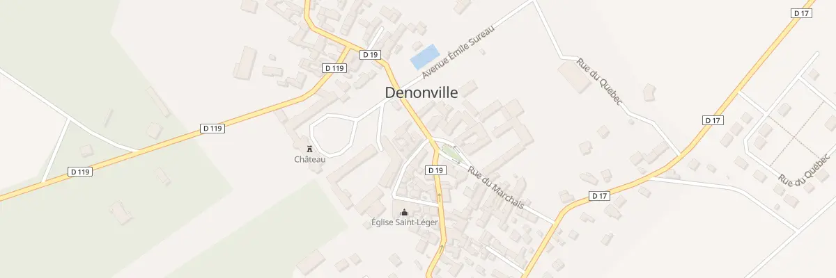 Plan du 2 Rue du Cardinal de Hemard à Denonville