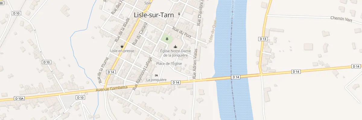 Plan du 6 Pl de l’Eglise à Lisle-sur-Tarn