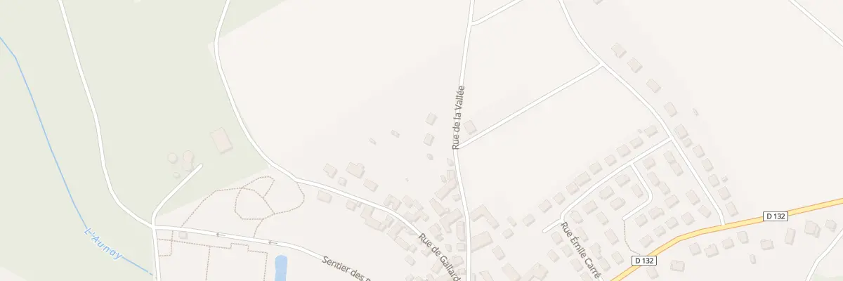 Plan du 23 Rue de la Vallée à Aunay-sous-Auneau