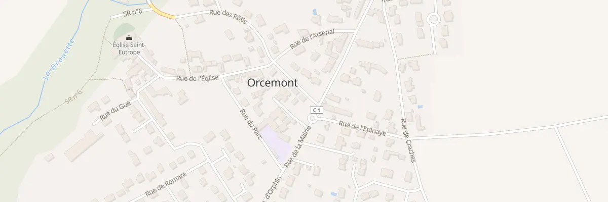 Plan du 1C Rue des Rotis à Orcemont