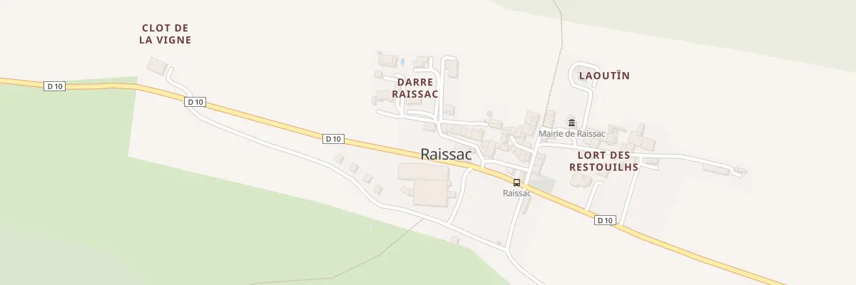 Plan du 7 Raissac-Village à Raissac