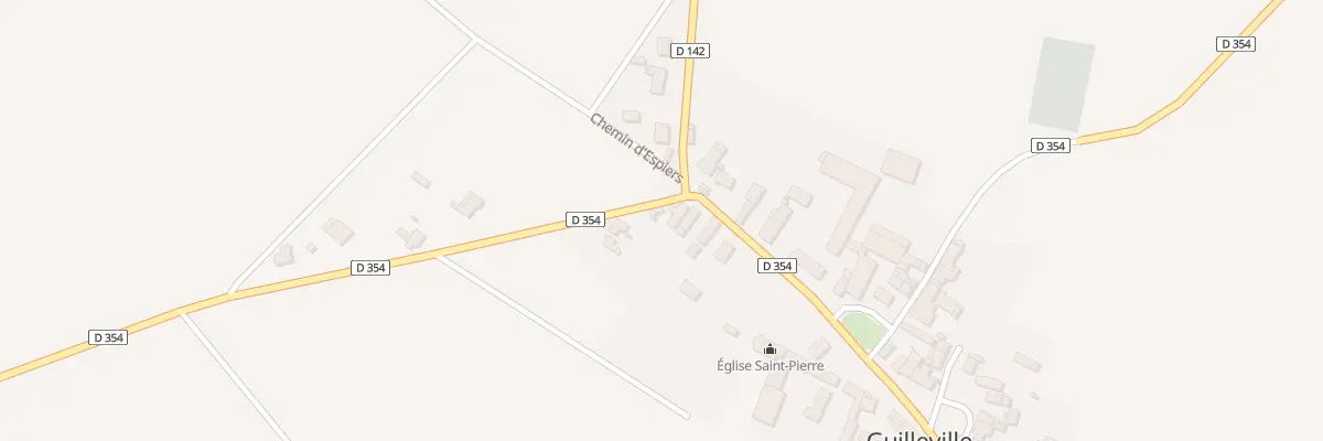Plan du 1 Rue des Moulins à Guilleville