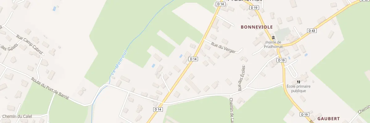 Plan du 5054 Caillon à Prudhomat