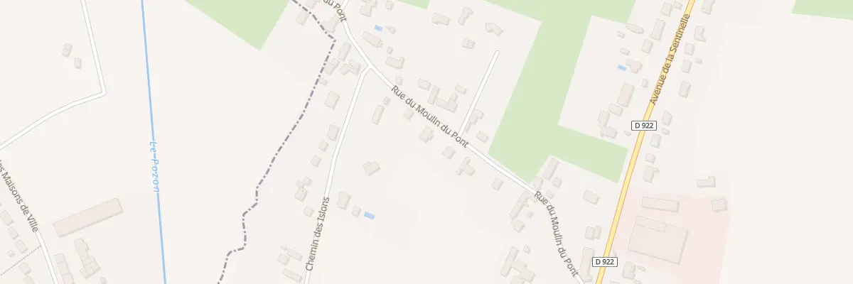 Plan du 13 Rue du Moulin du Pont à Vatan