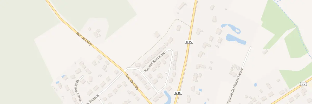 Plan du 250 Rue des Sarments à Jouy-le-Potier
