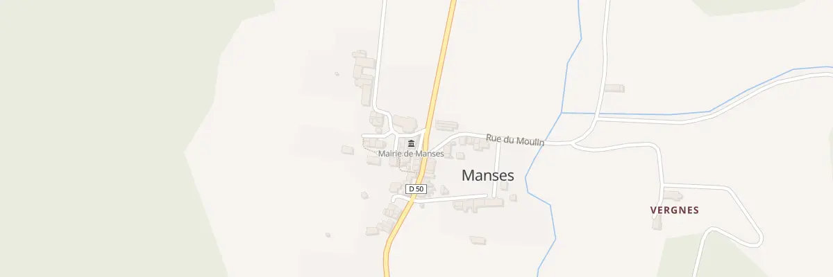 Plan du 1 Rue de l’Eglise à Manses