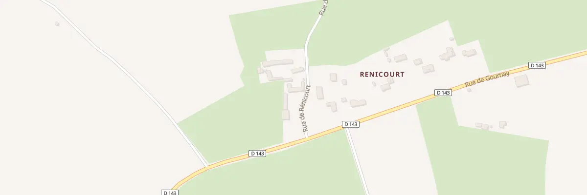 Plan du 1 Rue de Renicourt à Buicourt