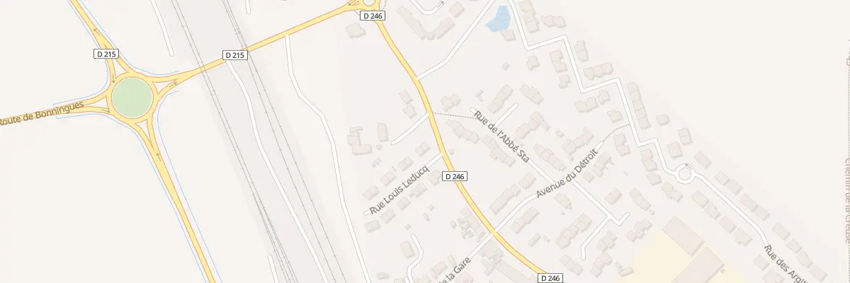 Plan du 2 Rue Louis Leduc à Fréthun