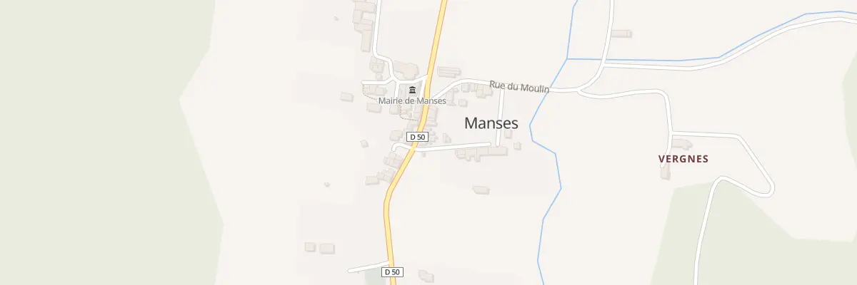 Plan du 1 Rue du Liège à Manses