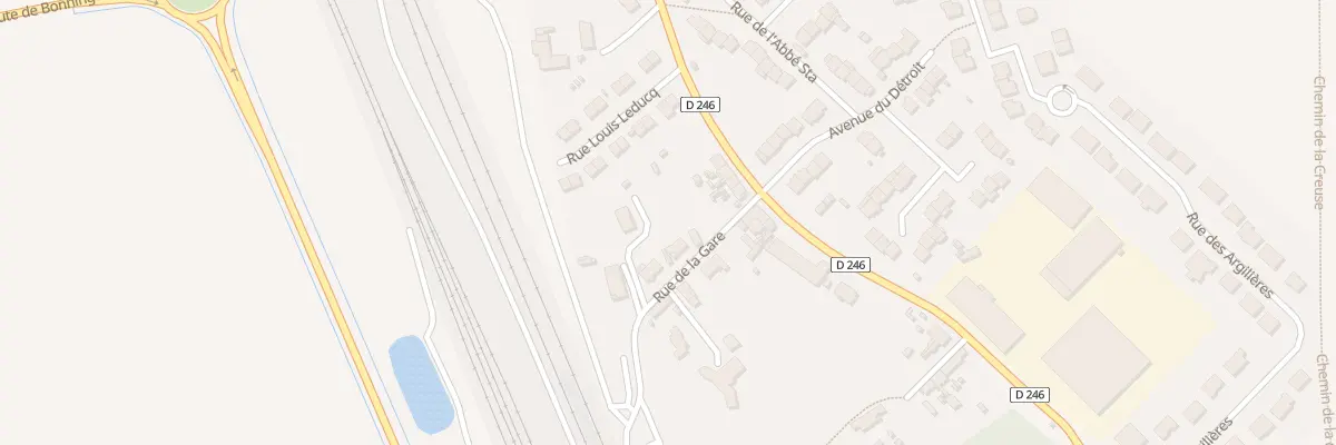 Plan du 68 Rue de la Gare à Fréthun