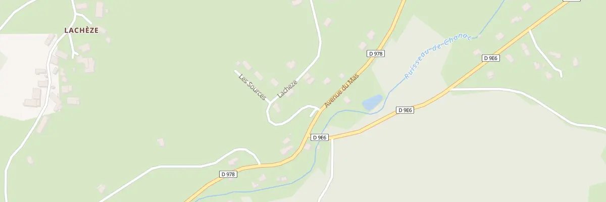 Plan du 4 Les Sources à Chanac-les-Mines