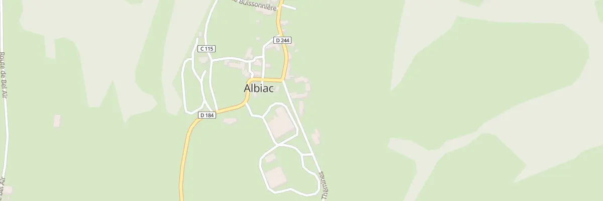 Plan du 35 Rte de Thémines à Albiac