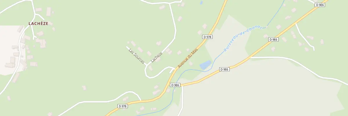 Plan du 6 Les Sources à Chanac-les-Mines