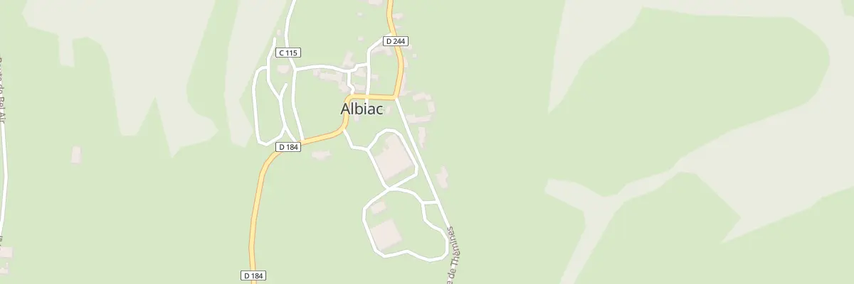 Plan du 43 Rte de Thémines à Albiac
