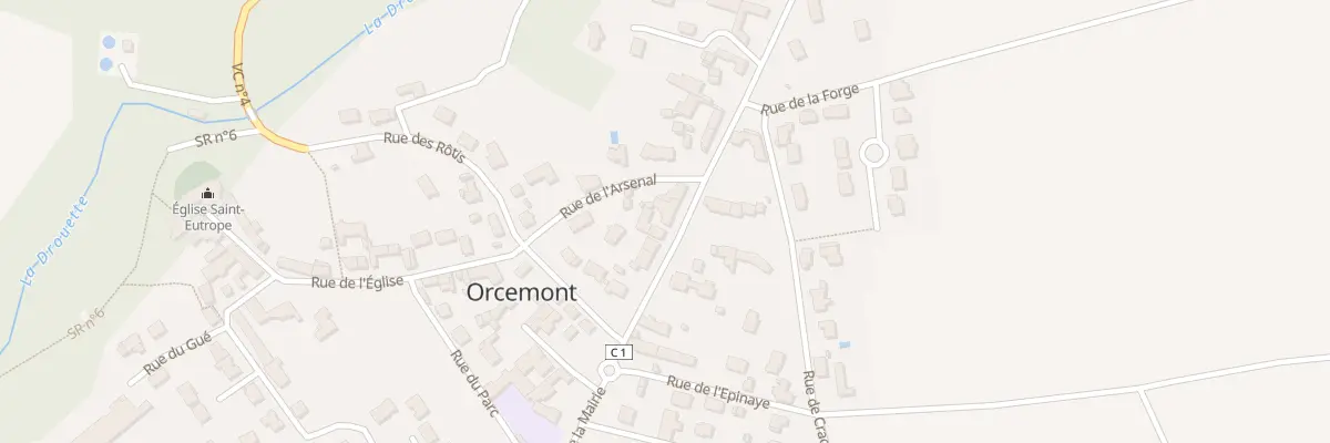 Plan du 13 Rue de la Mairie à Orcemont