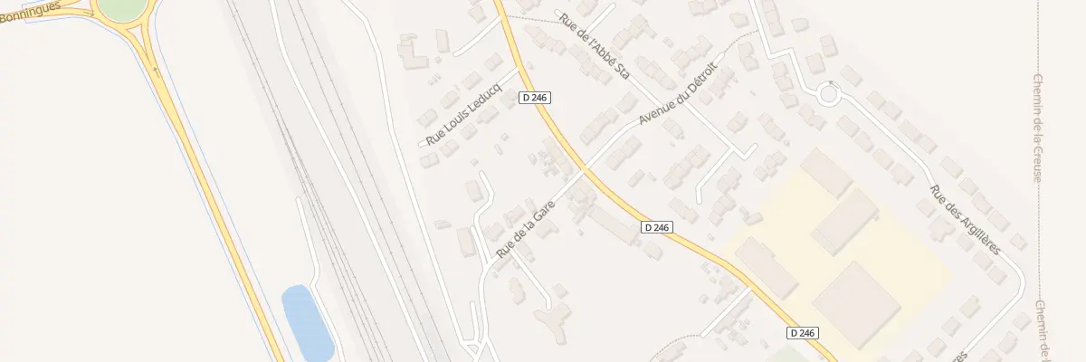 Plan du 32 Rue de la Gare à Fréthun
