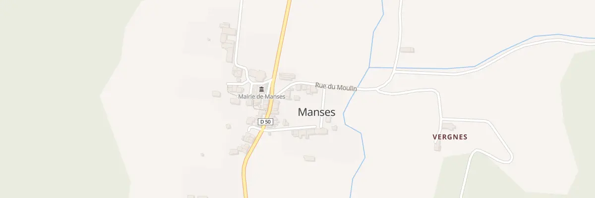 Plan du 2 Rue du Moulin à Manses