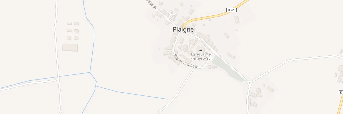 Plan du 50 Le Village à Plaigne