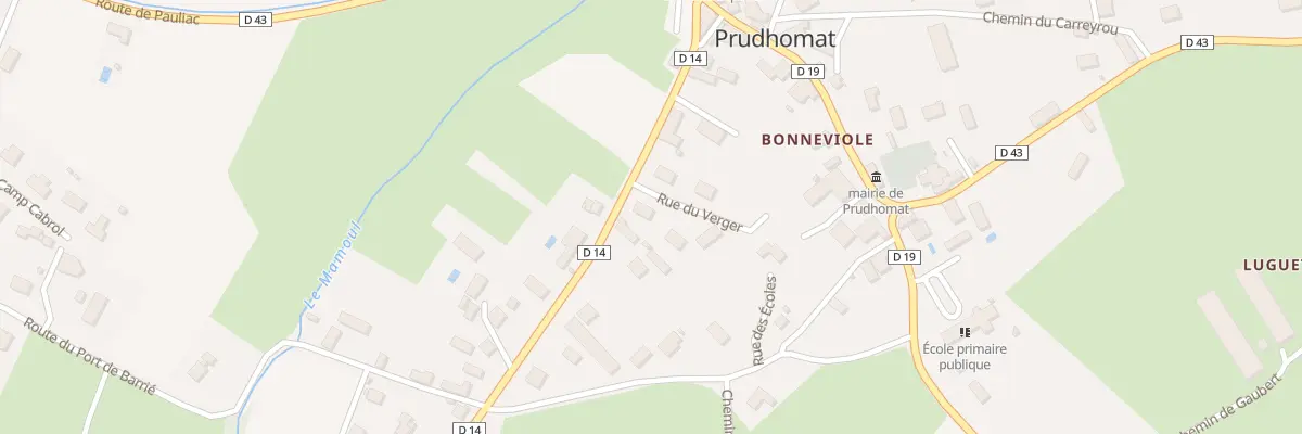 Plan du 5333F Bonneviole à Prudhomat