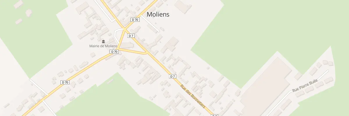 Plan du 7 Rue des Bonnetiers à Moliens