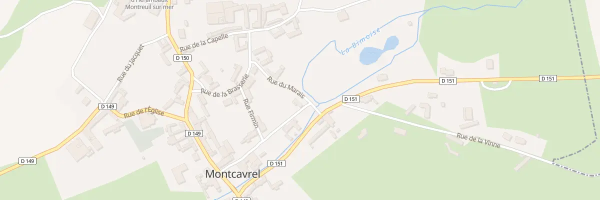 Plan du 1 Rue du Marais à Montcavrel