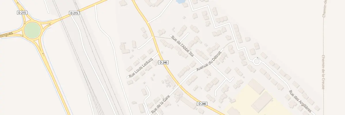 Plan du 7 Rue de l’Abbé Sta à Fréthun